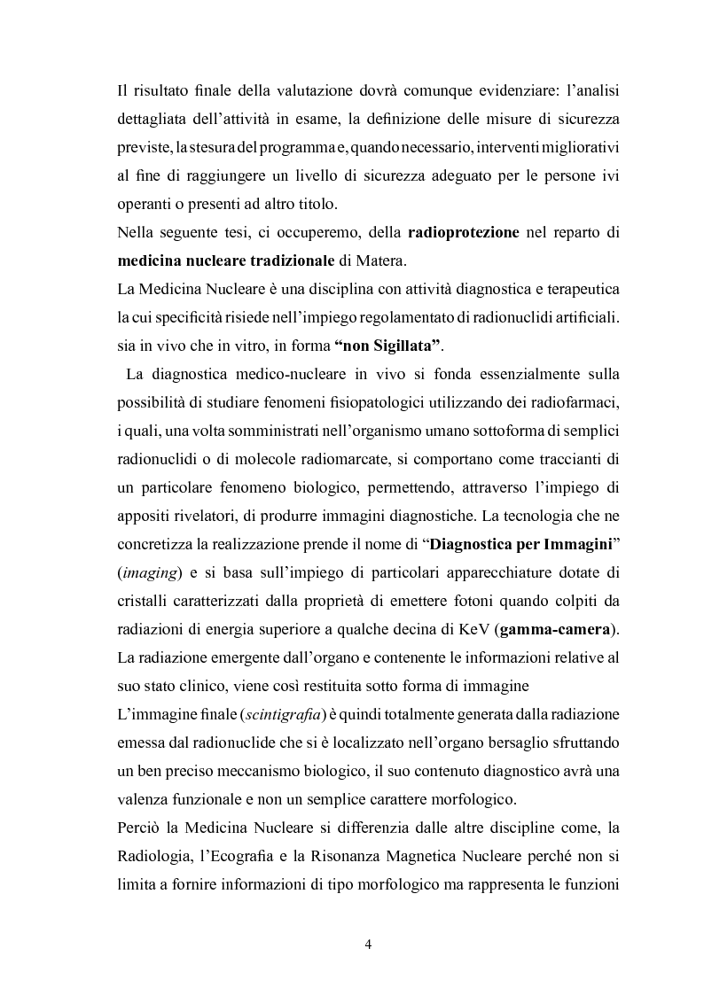 Anteprima della tesi: Gestione della sicurezza nei reparti di diagnostica di medicina nucleare con sorgenti radioattive non sigillate, Pagina 2