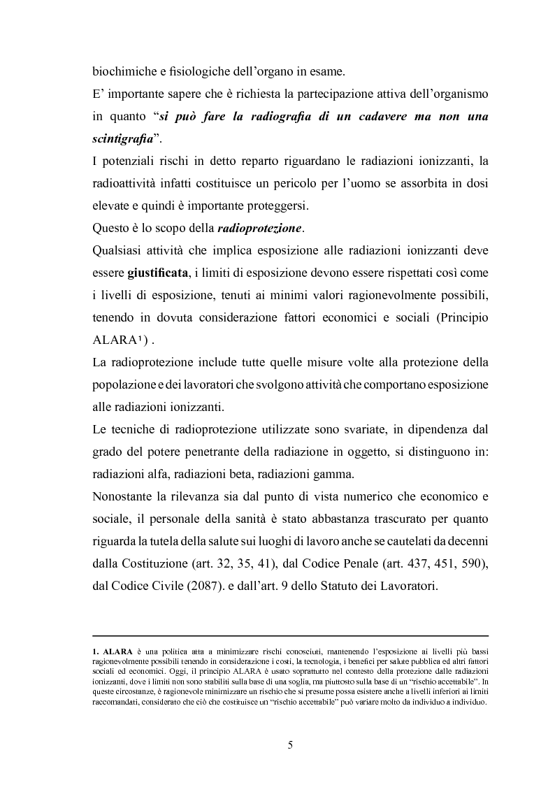 Anteprima della tesi: Gestione della sicurezza nei reparti di diagnostica di medicina nucleare con sorgenti radioattive non sigillate, Pagina 3
