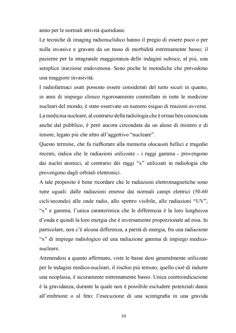 Anteprima della tesi: Gestione della sicurezza nei reparti di diagnostica di medicina nucleare con sorgenti radioattive non sigillate, Pagina 8