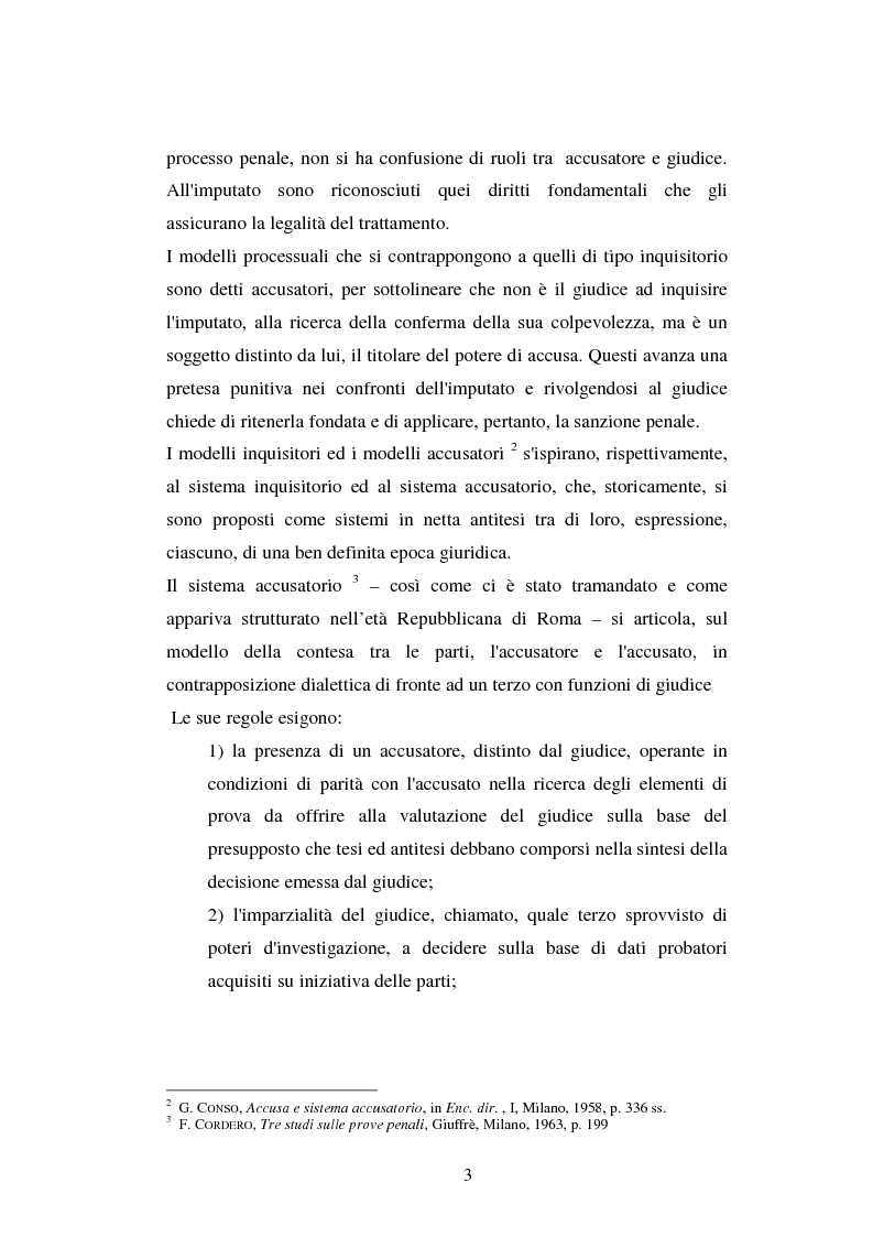 Anteprima della tesi: I poteri probatori del giudice, Pagina 3