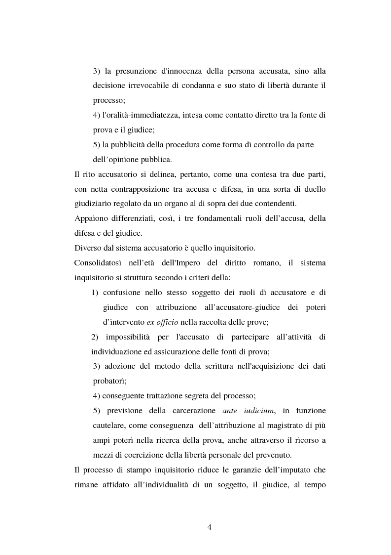 Anteprima della tesi: I poteri probatori del giudice, Pagina 4