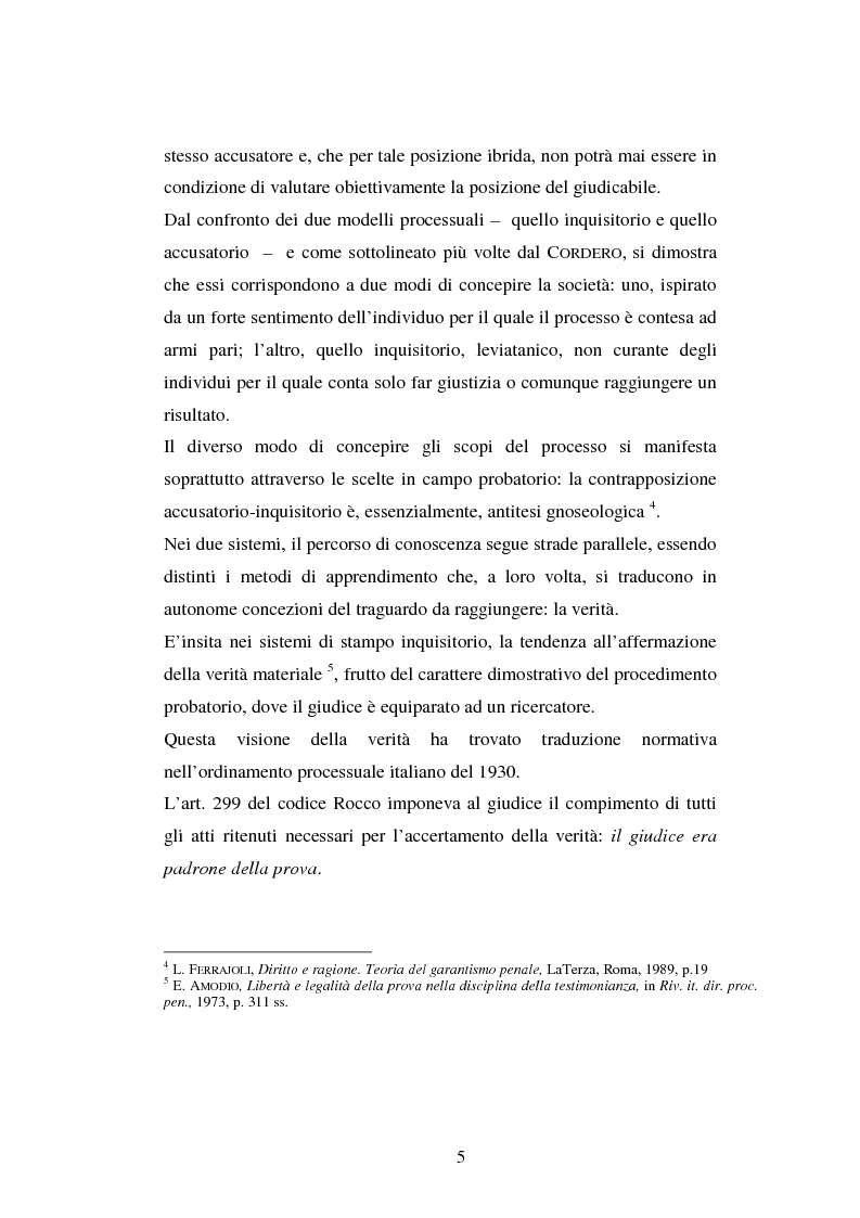 Anteprima della tesi: I poteri probatori del giudice, Pagina 5