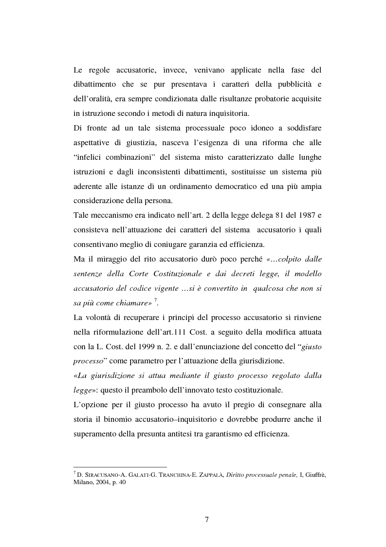 Anteprima della tesi: I poteri probatori del giudice, Pagina 7