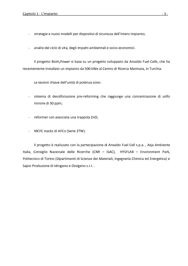 Anteprima della tesi: Ottimizzazione dei recuperi termici in un impianto con cella a combustibile a carbonati fusi tramite la tecnica della pinch analysis, Pagina 4