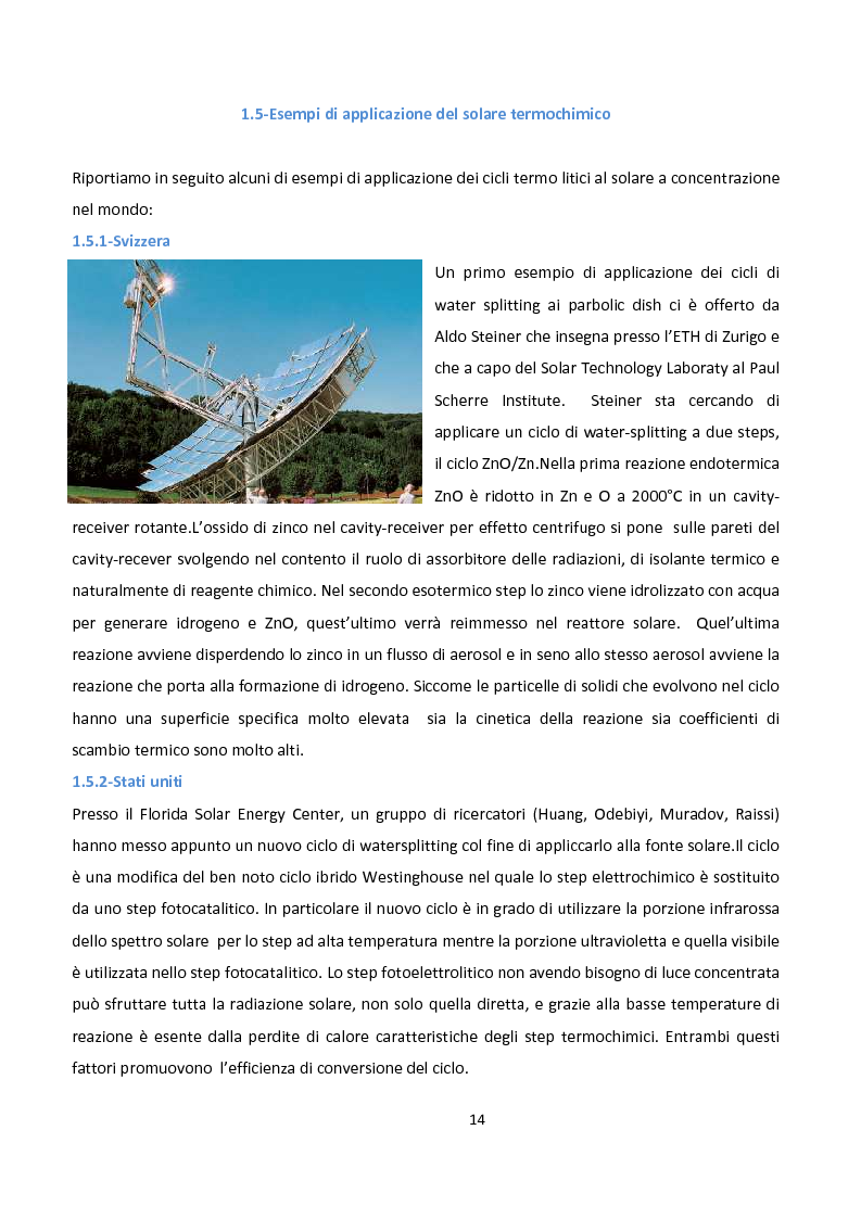 Anteprima della tesi: Ingegnerizzazione di uno nuovo ciclo di scissione termochimica dell'acqua, Pagina 14