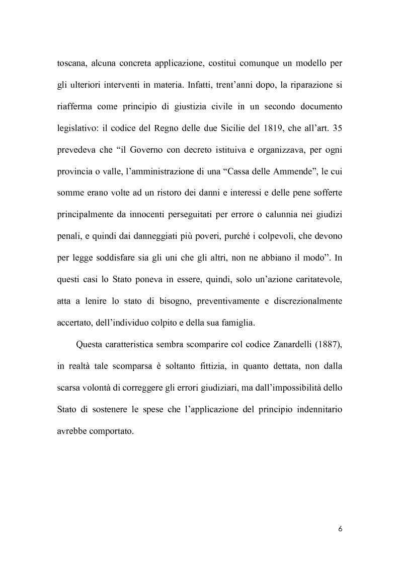 Anteprima della tesi: La riparazione per ingiusta detenzione alla luce della sentenza della corte costionale n.219 del 2008, Pagina 3