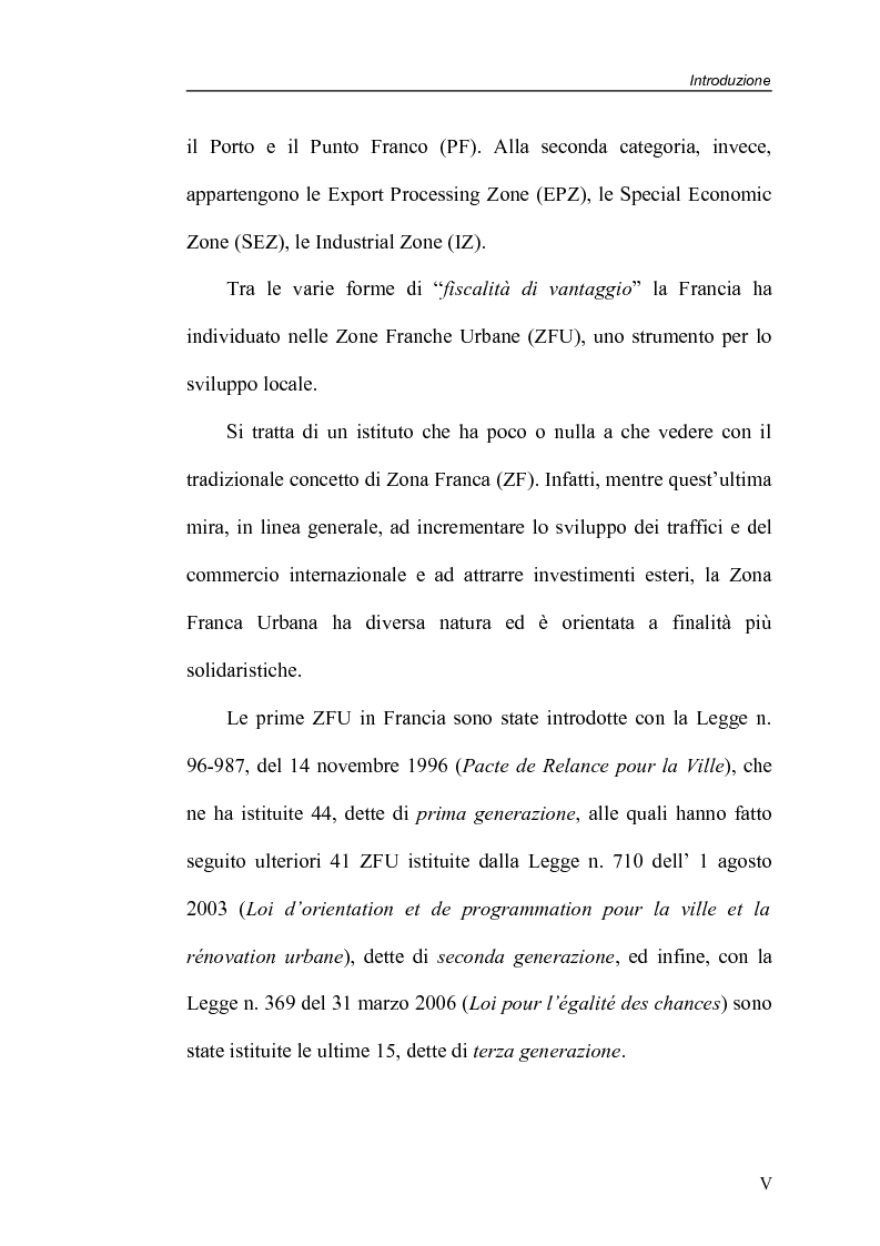 Anteprima della tesi: Zone Franche Urbane, Pagina 5