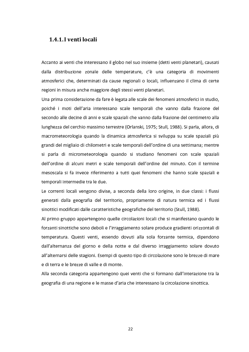 Anteprima della tesi: Valutazione del potenziale eolico dell’area di Vallata (AV) con l’utilizzo di modelli meteorologici ad area limitata, Pagina 12