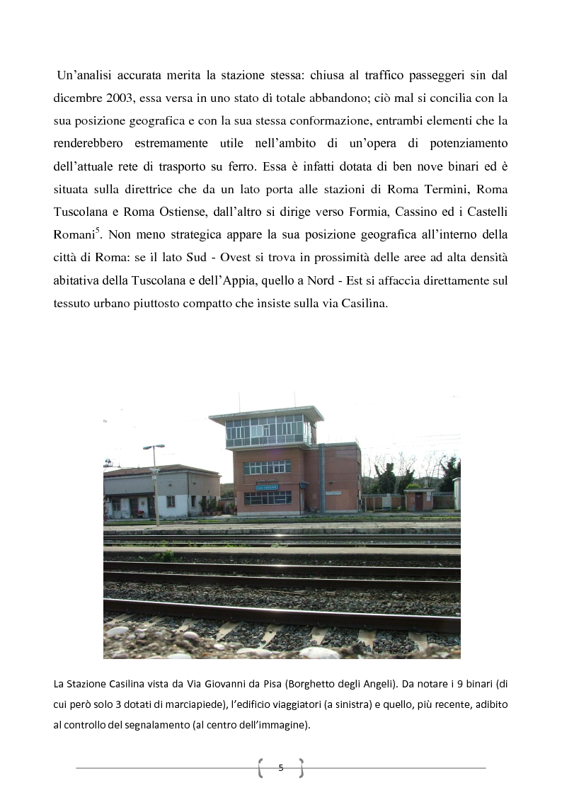 Anteprima della tesi: Progetto per un nuovo sistema di trasporto pubblico nel settore sud-orientale della città di Roma, Pagina 3