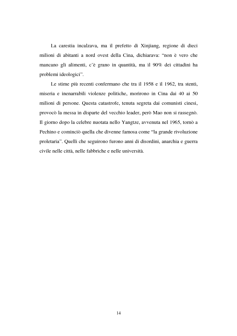 Anteprima della tesi: Dal “Grande Balzo in avanti” alla Grande carestia: 1958-1962 storia di un disastro annunciato, Pagina 10