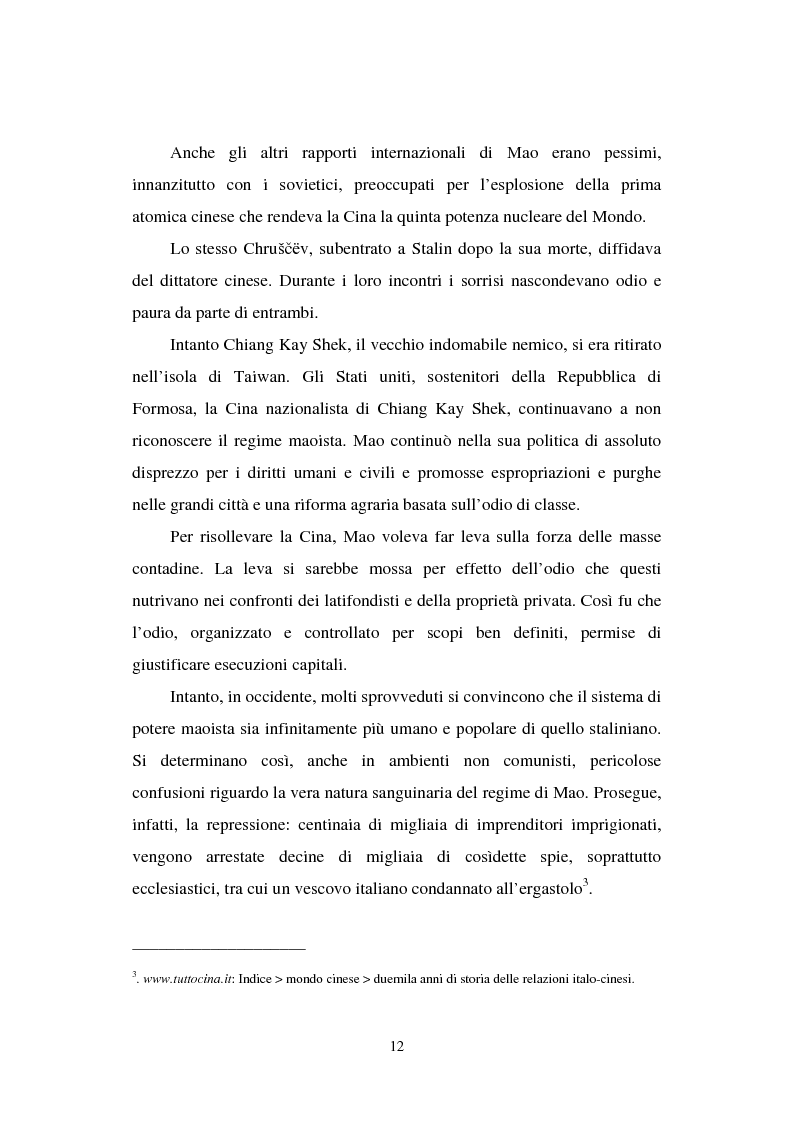 Anteprima della tesi: Dal “Grande Balzo in avanti” alla Grande carestia: 1958-1962 storia di un disastro annunciato, Pagina 8