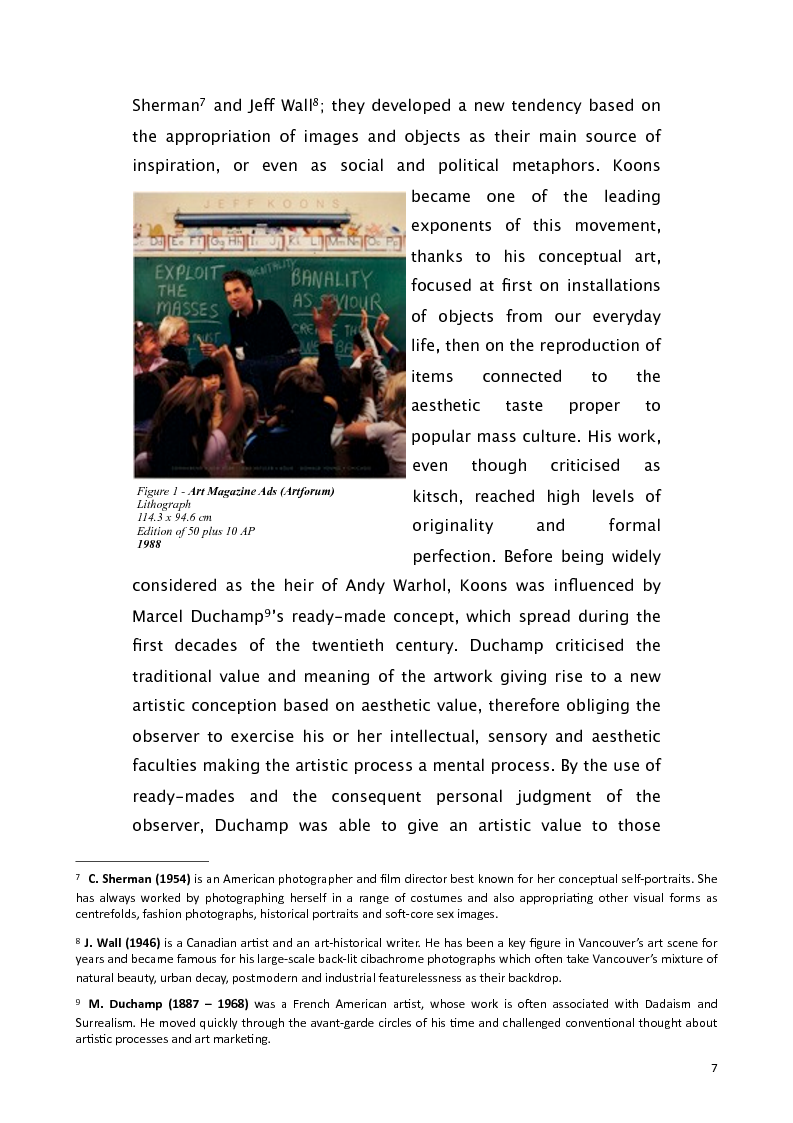 Anteprima della tesi: Jeff Koons and the use of American English, Pagina 6