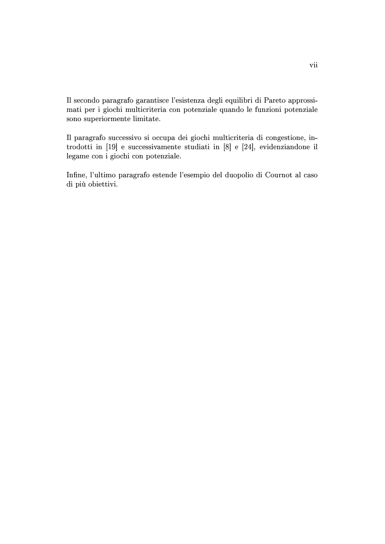 Anteprima della tesi: Giochi non cooperativi con più obiettivi, Pagina 5