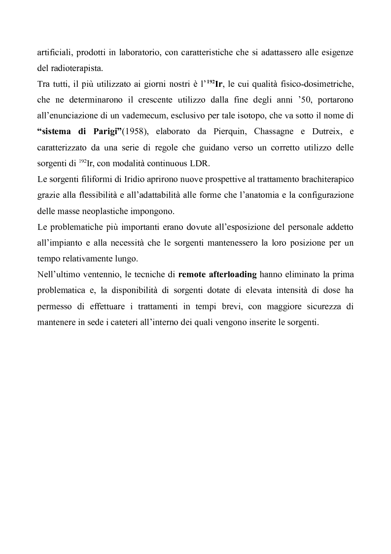 Anteprima della tesi: Tecniche moderne di brachiterapia e brachiterapia guidata alle nuove tecniche di immagine, Pagina 3