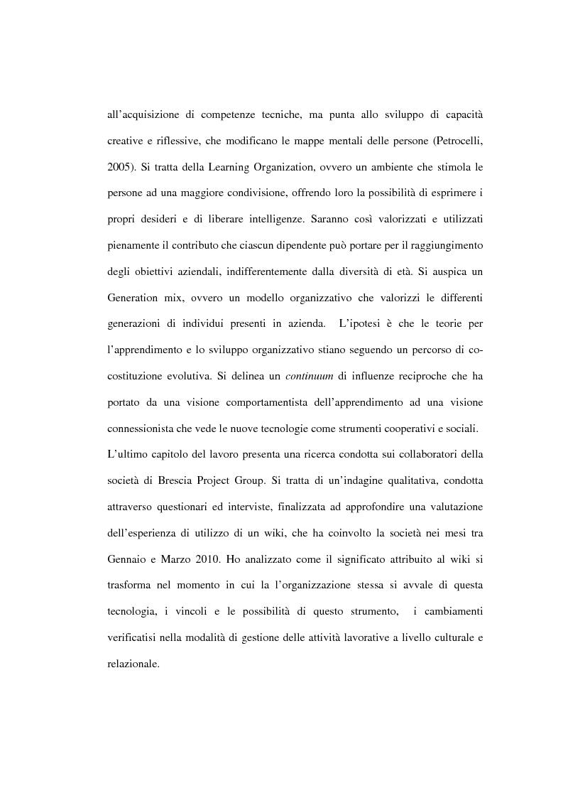 Anteprima della tesi: Nuove tecnologie e pratiche emergenti per lo sviluppo organizzativo, Pagina 5