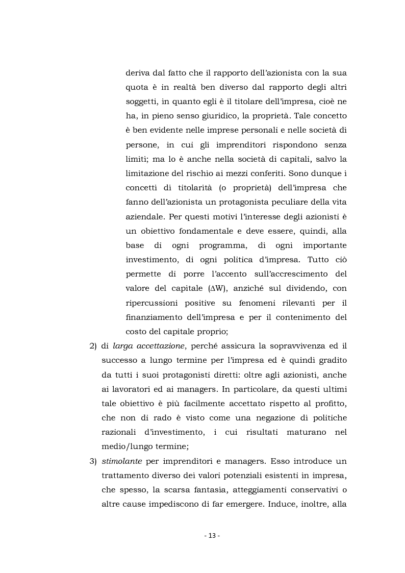 Anteprima della tesi: Acquisizioni aziendali e processi di creazione/distruzione di valore. Il caso Pirelli - Telecom Italia., Pagina 13