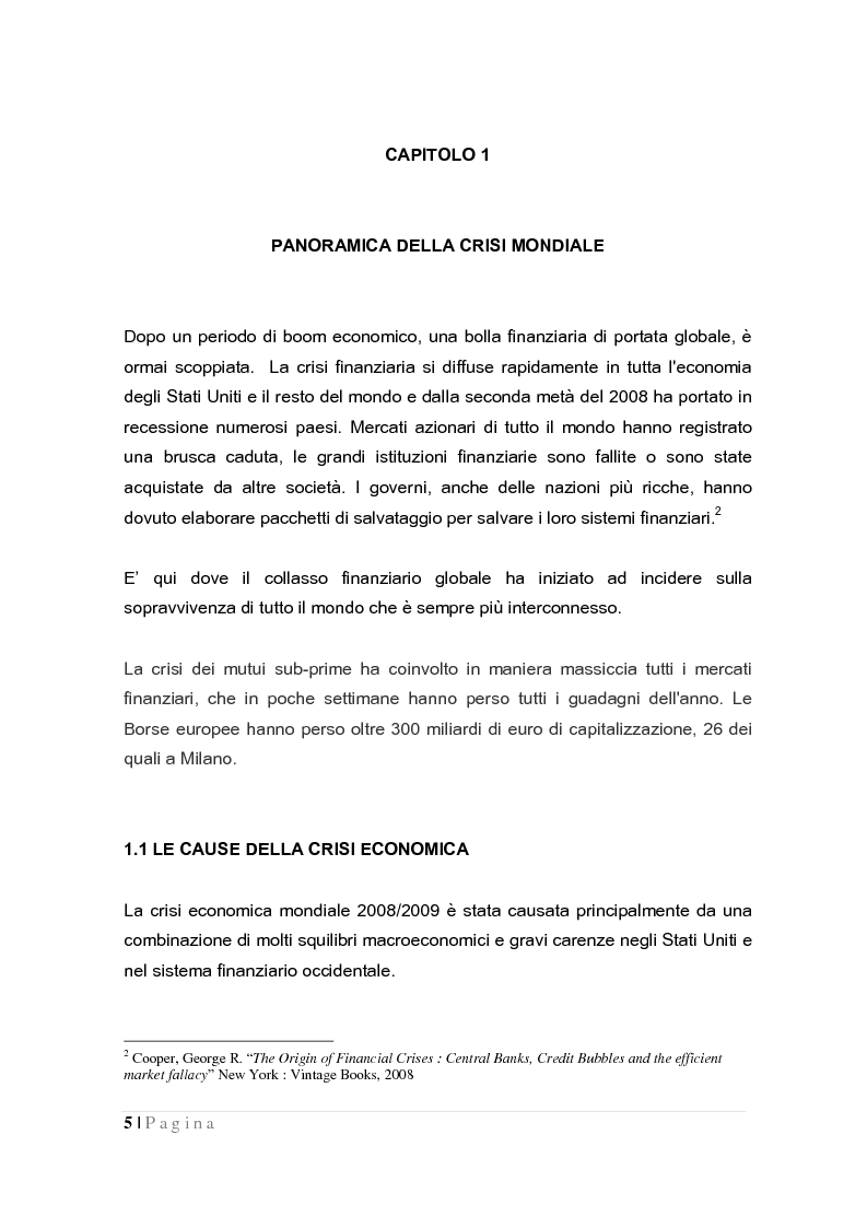 Anteprima della tesi: La crisi globale e il mercato europeo delle attrezzature di costruzione, Pagina 3