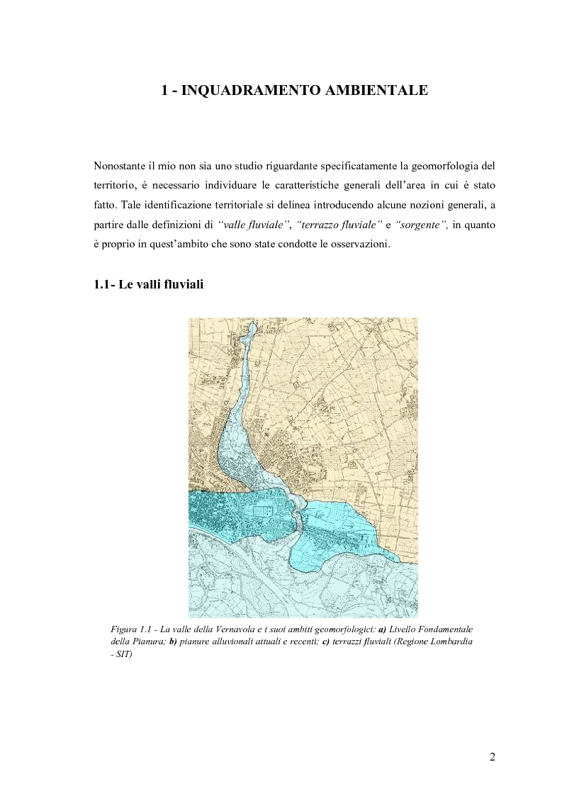 Anteprima della tesi: Dinamica di accrescimento di Leucojum aestivum L. in alcune sorgenti di terrazzo a Pavia, Pagina 2