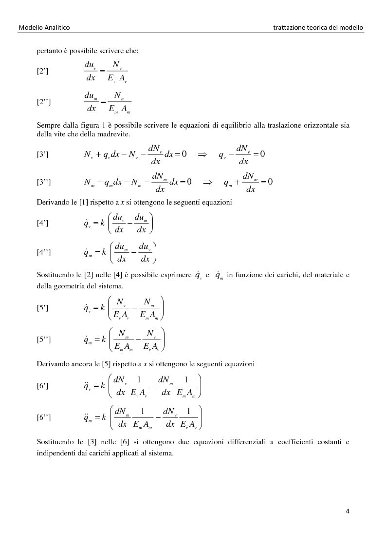 Anteprima della tesi: La distribuzione dei carichi nelle giunzioni filettate, Pagina 4