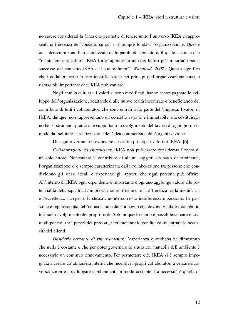 Anteprima della tesi: L'outsourcing di attività ad alta intensità di lavoro: il caso IKEA - Brescia, Pagina 12