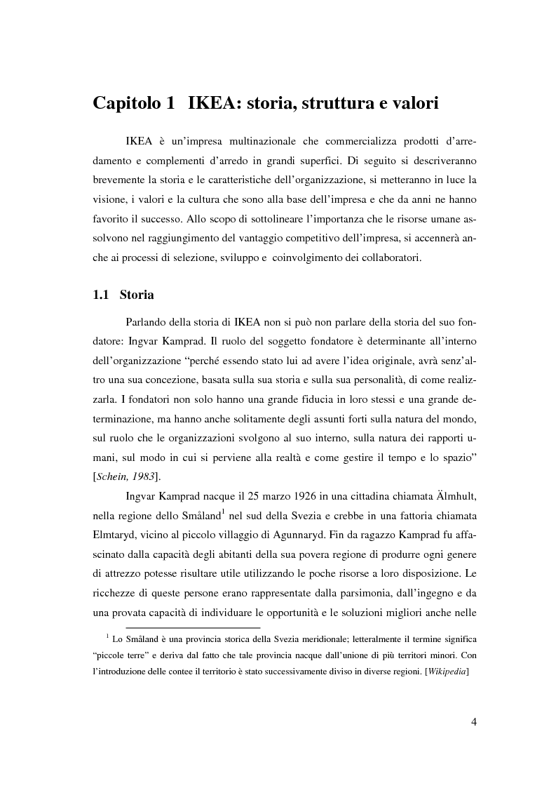 Anteprima della tesi: L'outsourcing di attività ad alta intensità di lavoro: il caso IKEA - Brescia, Pagina 4