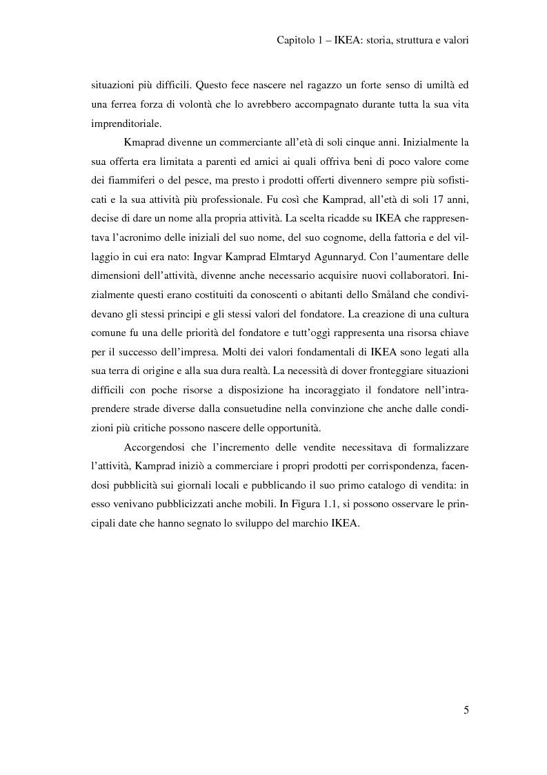 Anteprima della tesi: L'outsourcing di attività ad alta intensità di lavoro: il caso IKEA - Brescia, Pagina 5