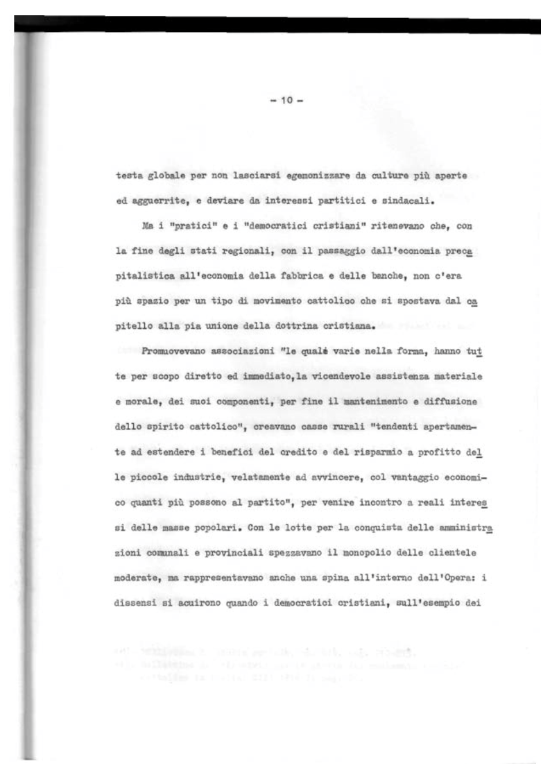 Anteprima della tesi: Il Mutualismo Cattolico a Sestri Ponente nell'ambito del Movimento Sociale Cattolico Ligure (1875-1900), Pagina 10