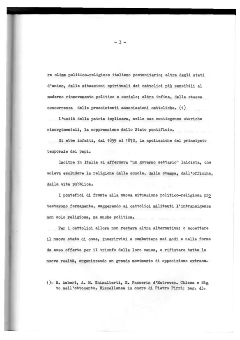 Anteprima della tesi: Il Mutualismo Cattolico a Sestri Ponente nell'ambito del Movimento Sociale Cattolico Ligure (1875-1900), Pagina 3