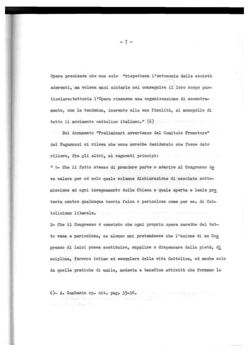 Anteprima della tesi: Il Mutualismo Cattolico a Sestri Ponente nell'ambito del Movimento Sociale Cattolico Ligure (1875-1900), Pagina 7