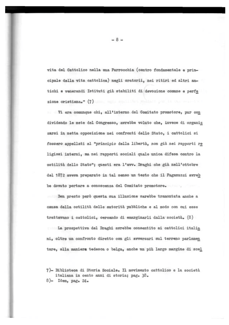 Anteprima della tesi: Il Mutualismo Cattolico a Sestri Ponente nell'ambito del Movimento Sociale Cattolico Ligure (1875-1900), Pagina 8
