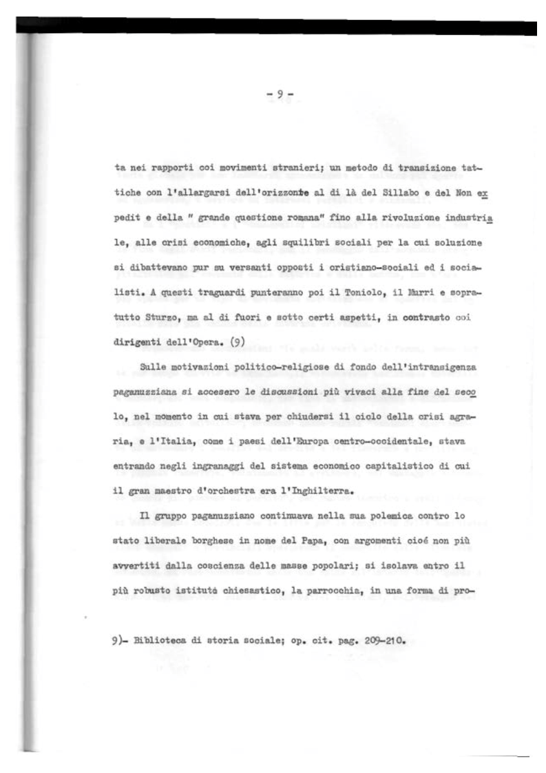 Anteprima della tesi: Il Mutualismo Cattolico a Sestri Ponente nell'ambito del Movimento Sociale Cattolico Ligure (1875-1900), Pagina 9