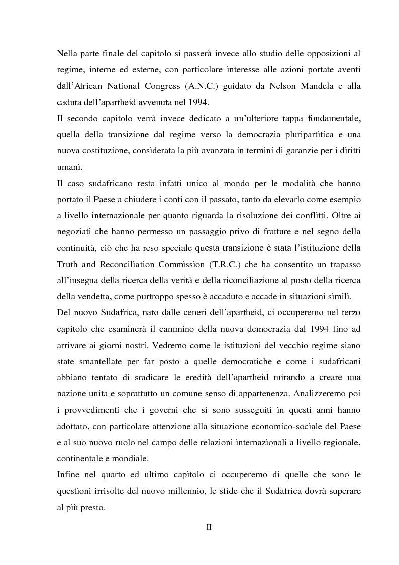 Anteprima della tesi: Processi di inclusione/esclusione nel Sudafrica contemporaneo. Dall’apartheid alla Rainbow Nation., Pagina 2