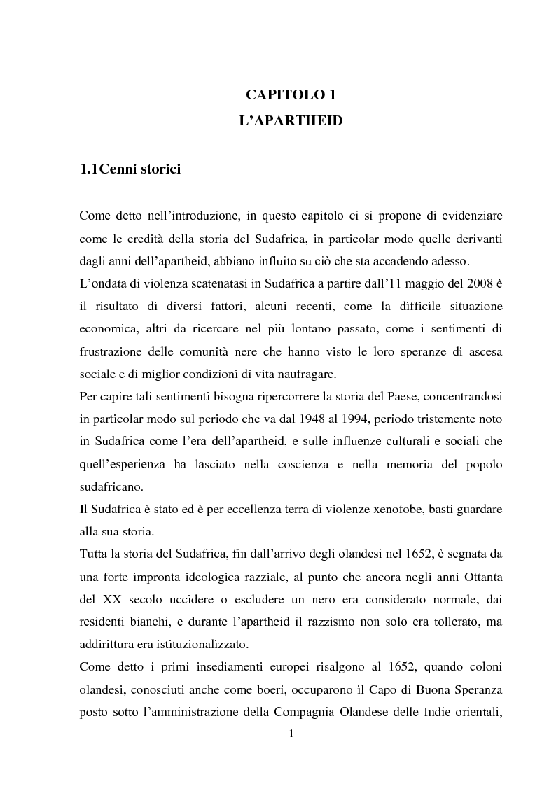 Anteprima della tesi: Processi di inclusione/esclusione nel Sudafrica contemporaneo. Dall’apartheid alla Rainbow Nation., Pagina 4