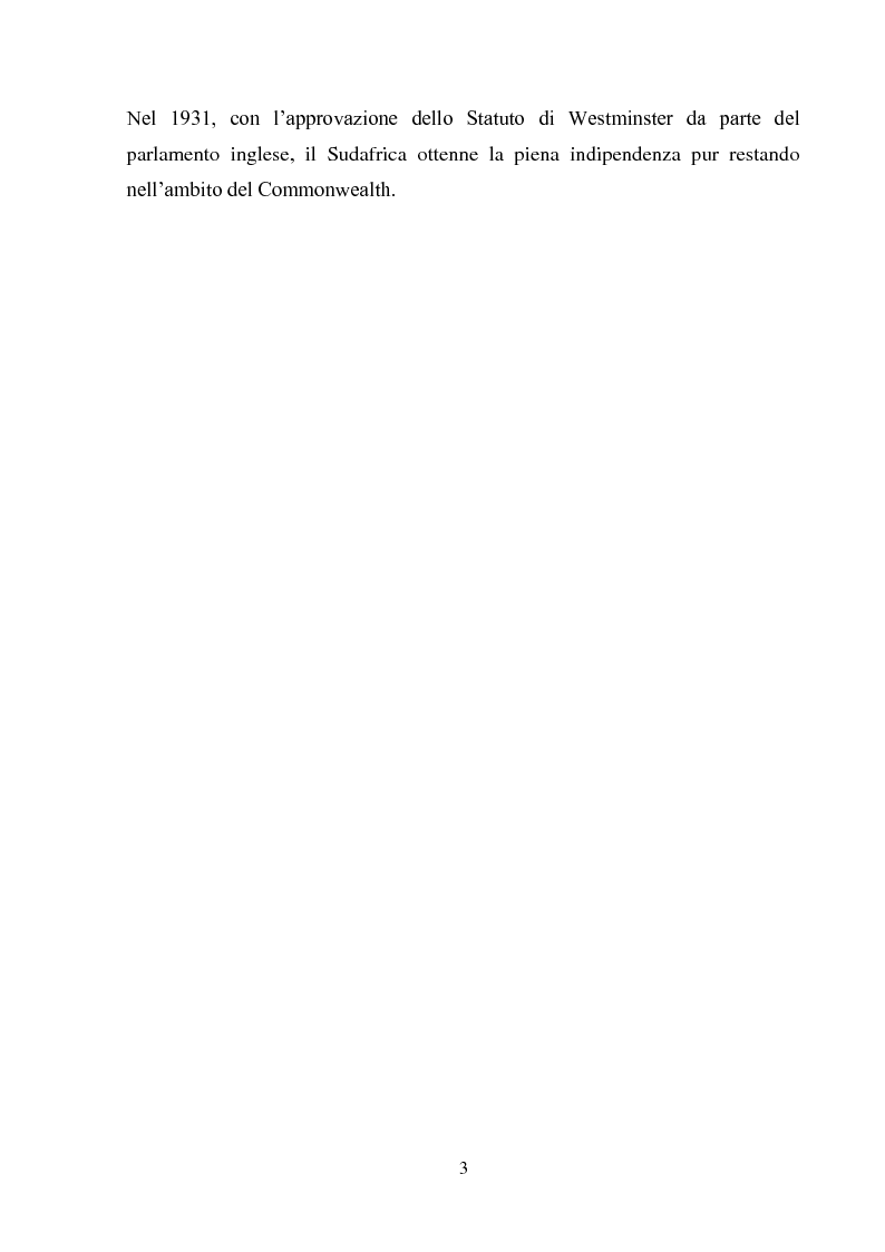 Anteprima della tesi: Processi di inclusione/esclusione nel Sudafrica contemporaneo. Dall’apartheid alla Rainbow Nation., Pagina 6