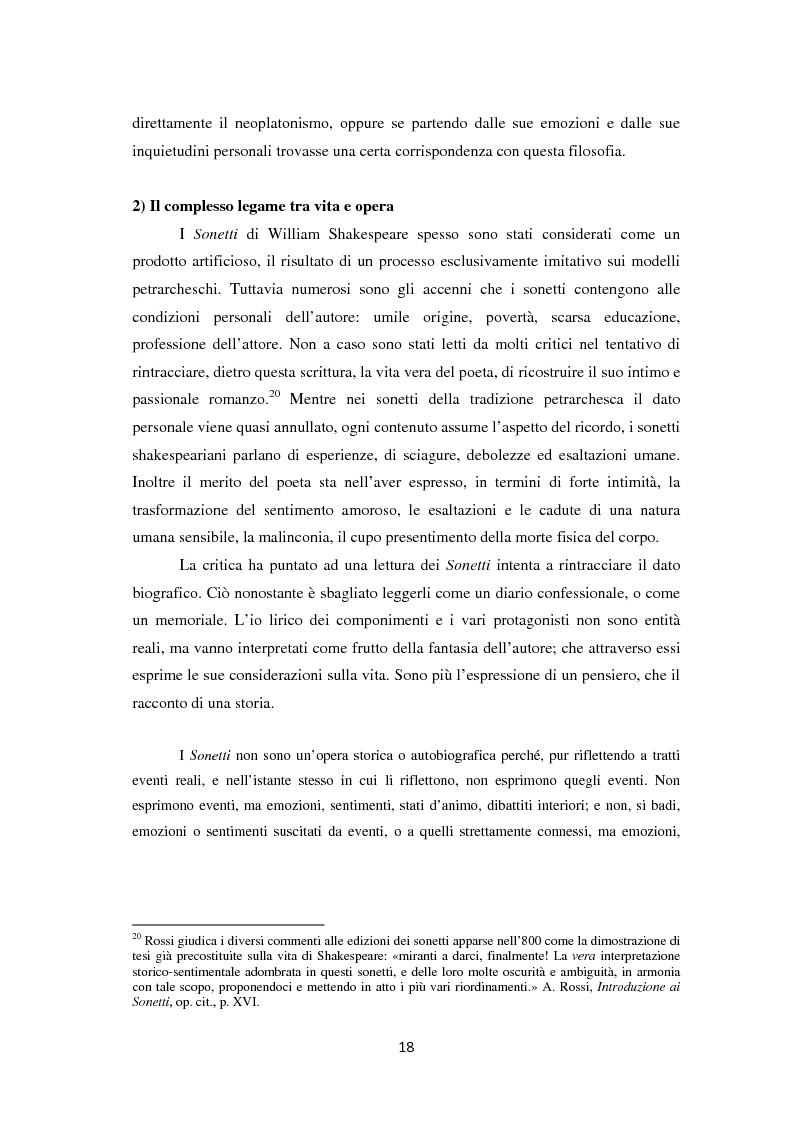 Estratto dalla tesi: La metamorfosi della femminilità nei Sonetti, nell’Amleto e nel Macbeth di William Shakespeare