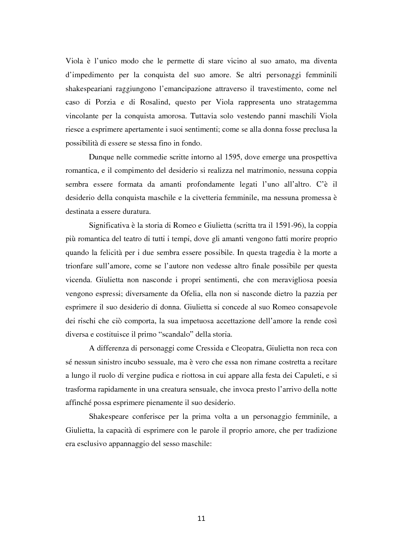 Anteprima della tesi: La metamorfosi della femminilità nei Sonetti, nell’Amleto e nel Macbeth di William Shakespeare, Pagina 11