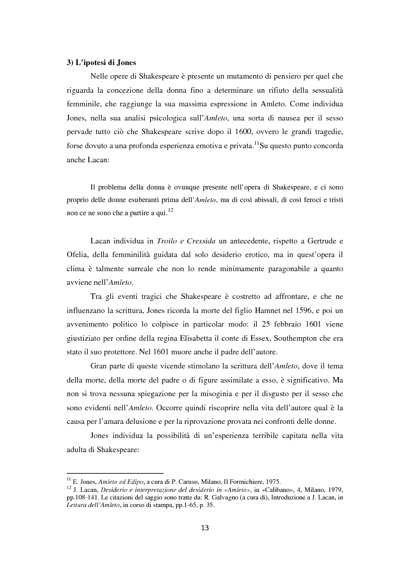 Anteprima della tesi: La metamorfosi della femminilità nei Sonetti, nell’Amleto e nel Macbeth di William Shakespeare, Pagina 13