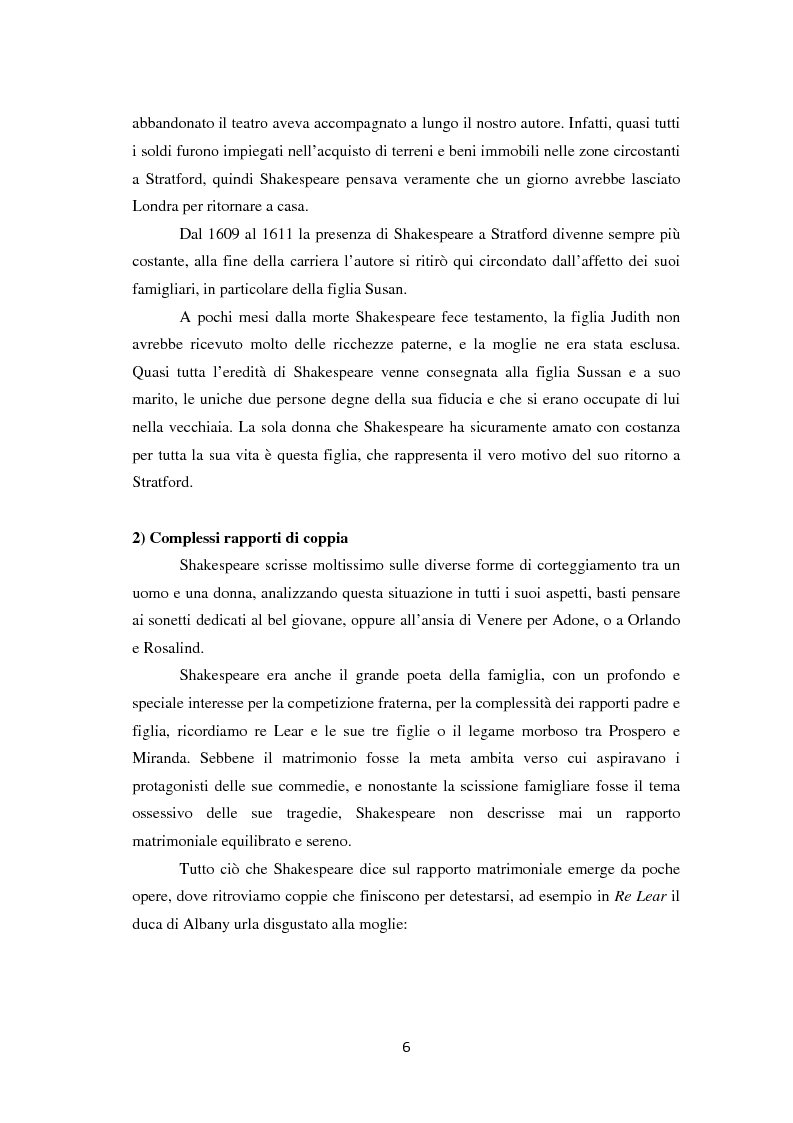 Anteprima della tesi: La metamorfosi della femminilità nei Sonetti, nell’Amleto e nel Macbeth di William Shakespeare, Pagina 6