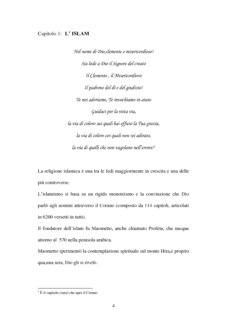 Anteprima della tesi: Giovani musulmani d'Italia, Pagina 3