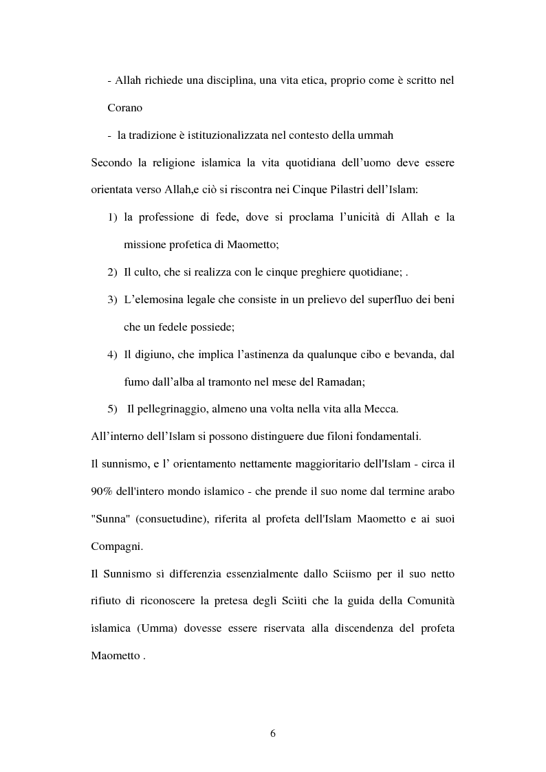 Anteprima della tesi: Giovani musulmani d'Italia, Pagina 5