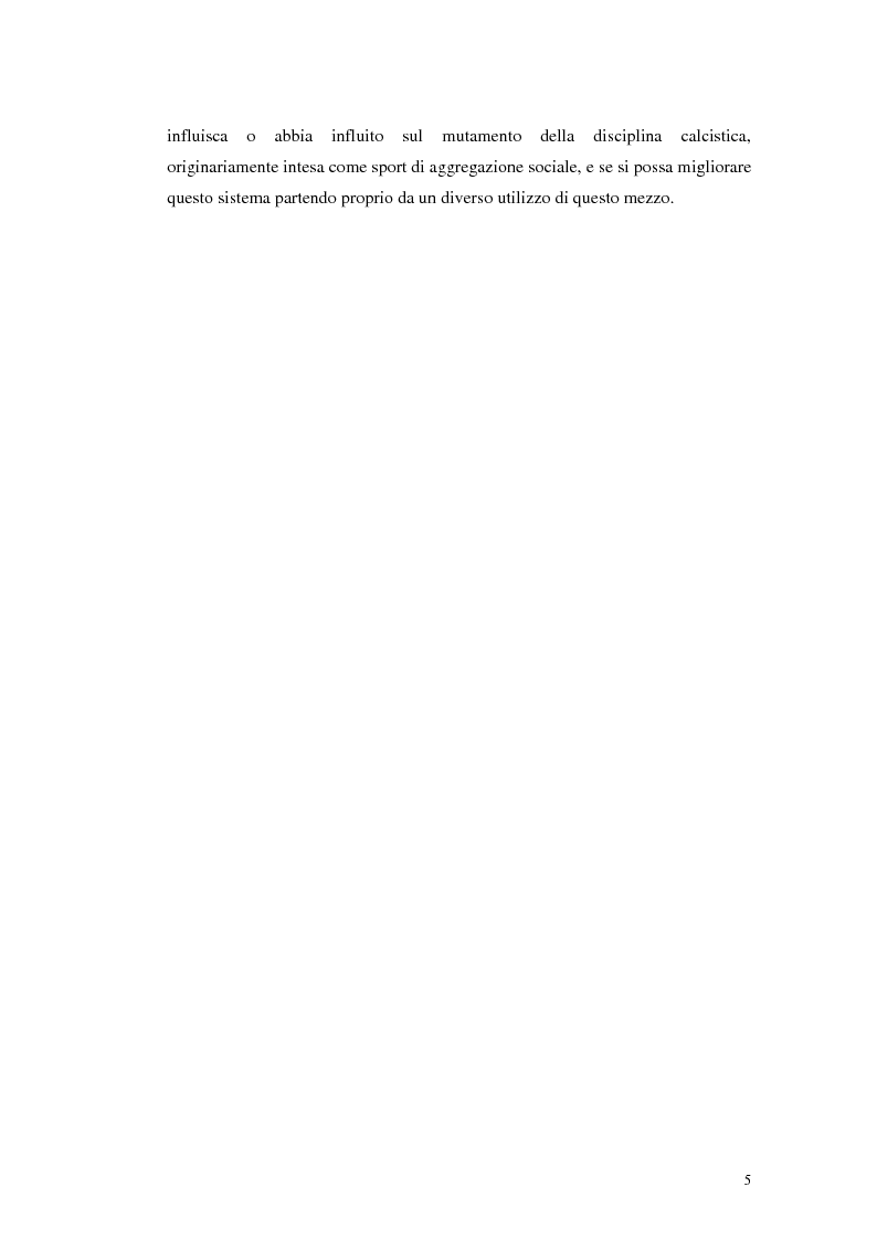 Anteprima della tesi: Calcio e Tv, tra affari e potere, Pagina 3