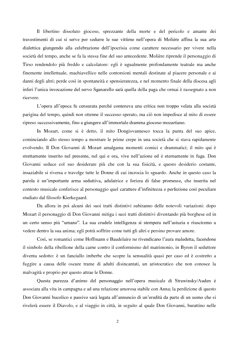 Anteprima della tesi: Il mito di Don Giovanni tra arte e psicanalisi, Pagina 2