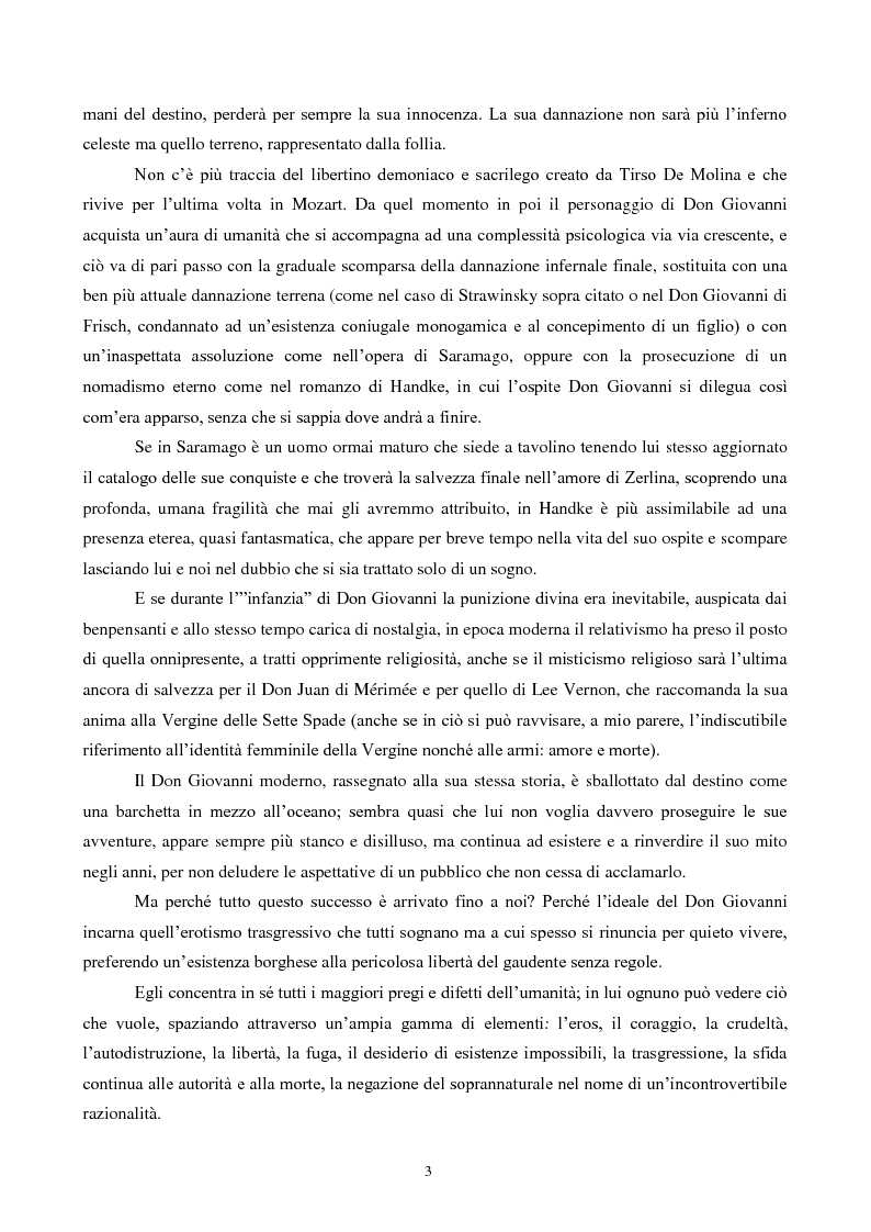 Anteprima della tesi: Il mito di Don Giovanni tra arte e psicanalisi, Pagina 3