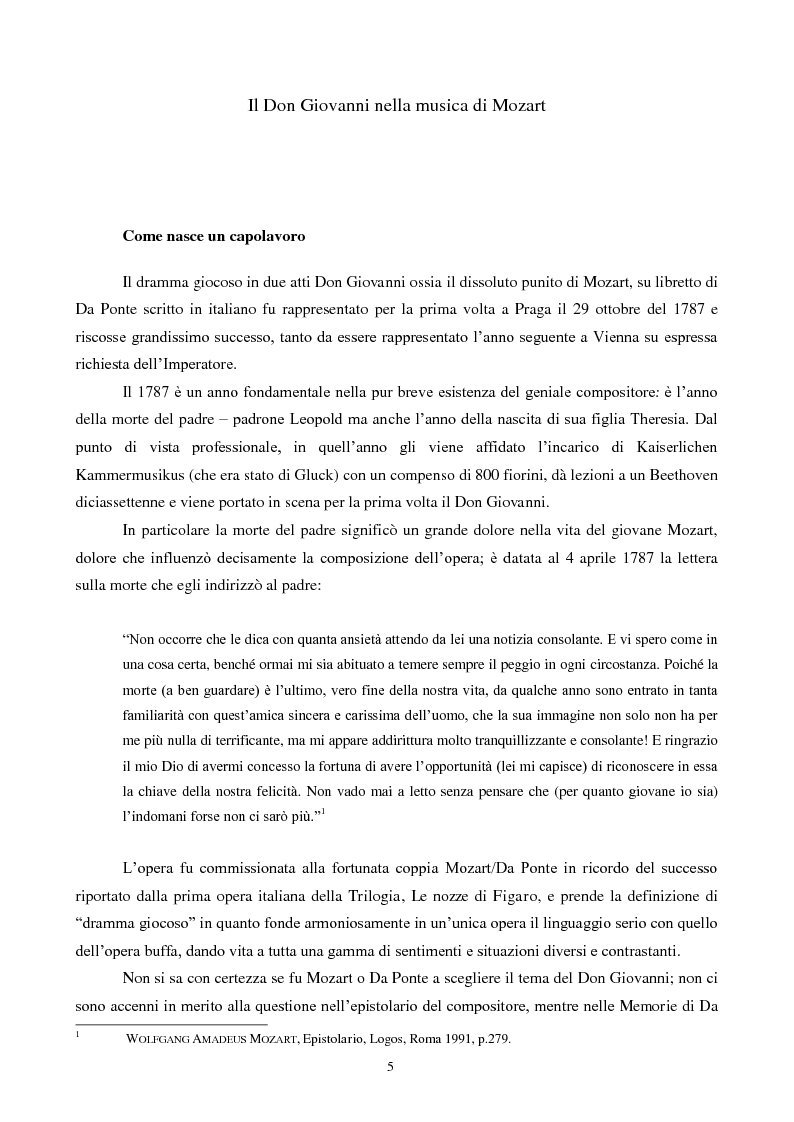 Anteprima della tesi: Il mito di Don Giovanni tra arte e psicanalisi, Pagina 5