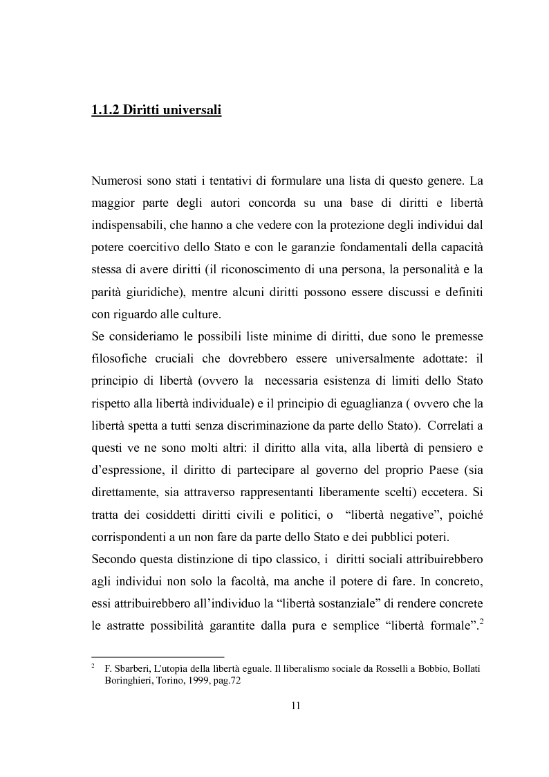 Anteprima della tesi: Universalità dei diritti e filosofia dell'economia politica, Pagina 5