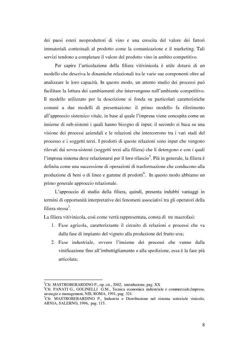Anteprima della tesi: Strategie e politiche distributive e di branding tra terroir e imprese nella filiera vitivinicola: il caso Castello Banfi in Toscana, Pagina 2