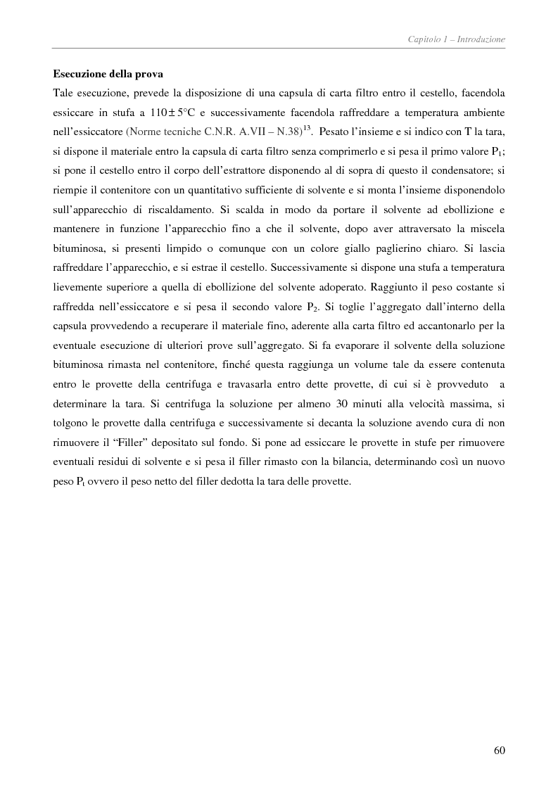 Estratto dalla tesi: effetti dell'aggiunta di polveri sulle performance di miscele bituminose:indagine sperimentale