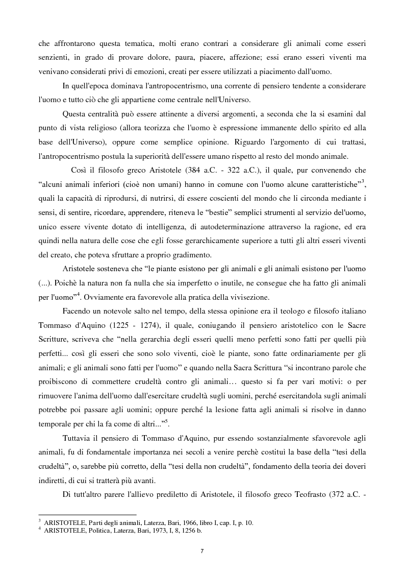 Anteprima della tesi: Etica e tutela dei diritti degli animali domestici, Pagina 5
