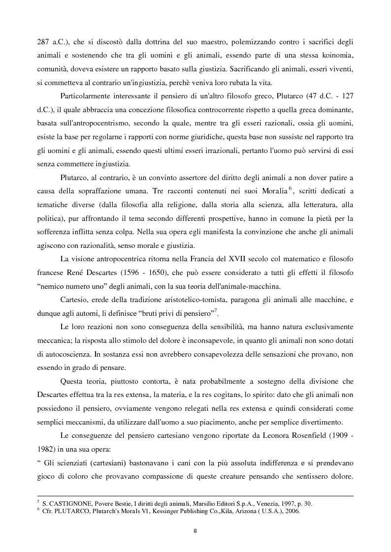 Anteprima della tesi: Etica e tutela dei diritti degli animali domestici, Pagina 6