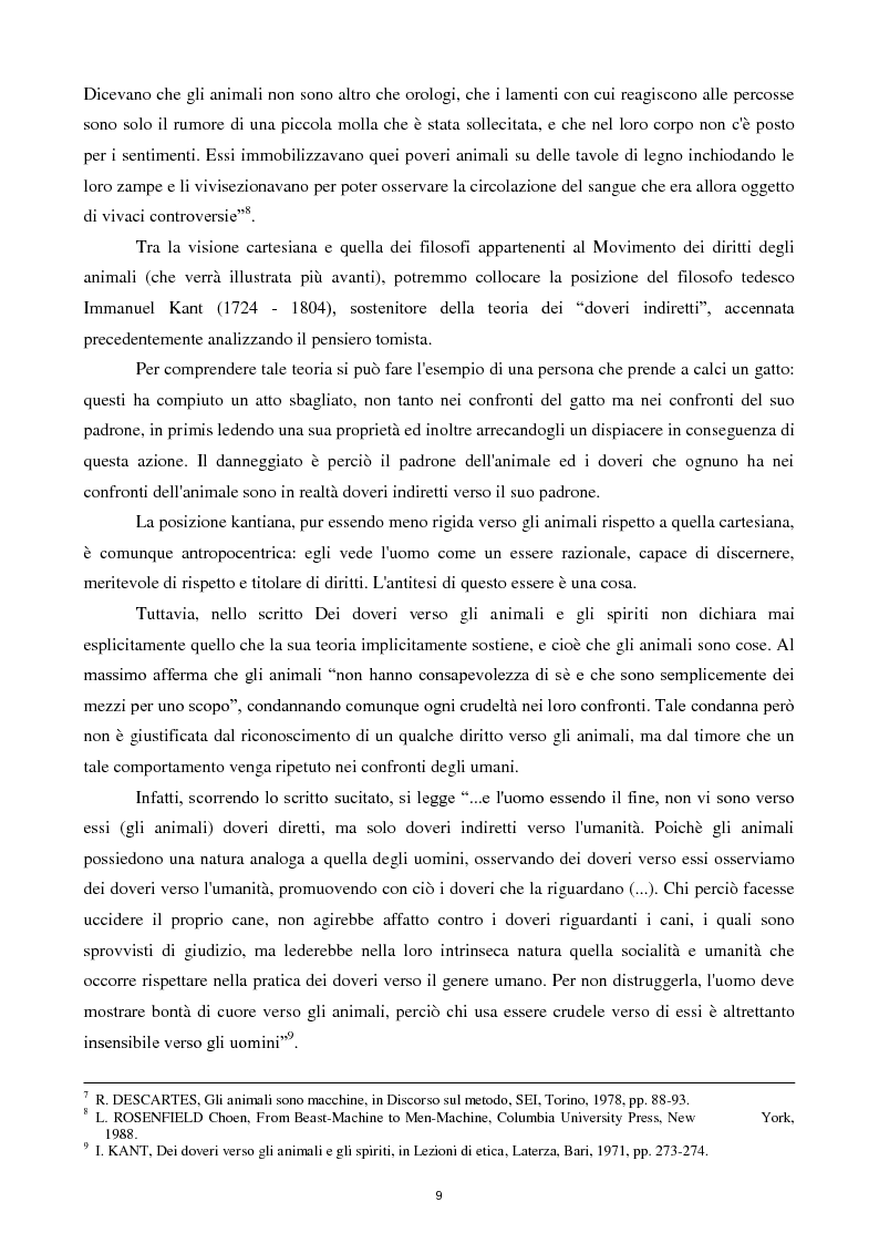 Anteprima della tesi: Etica e tutela dei diritti degli animali domestici, Pagina 7
